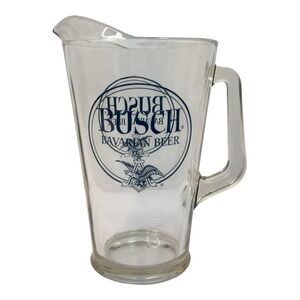 Vintage Busch Bavarian Beer Large Pitcher